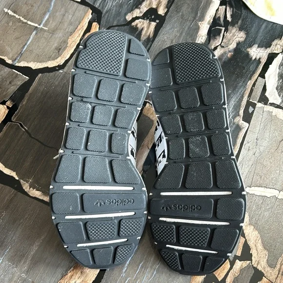 Adidas Black and Cream Animal Print Sneakers - Picture 6 of 7